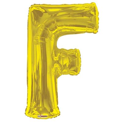 Letter Balloon - F - Gold (34 inch)