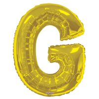 Letter Balloon - G - Gold (34 inch)