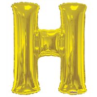 Letter Balloon - H - Gold (34 inch)