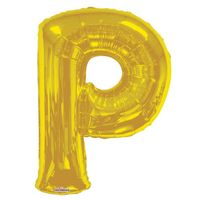 Letter Balloon - P - Gold (34 inch)