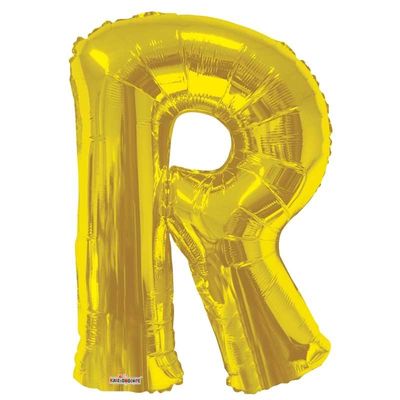 Letter Balloon - R - Gold (34 inch)