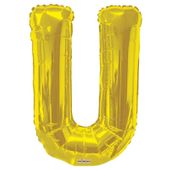Letter Balloon - U - Gold (34 inch)