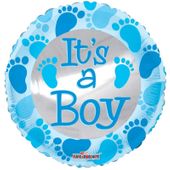 Baby Blue Footprints (18 inch)