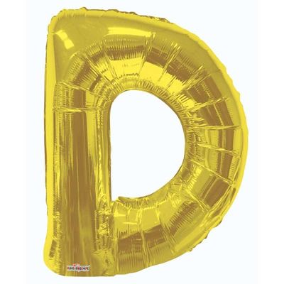 Letter Balloon - D - Gold (34 inch)