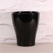 Knightley Orchid Pot - Black (13.5 x 15.5cm)