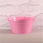 Pink Round Zinc Bowl (9x18cm)