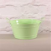 Green Round Zinc Bowl (9x18cm)