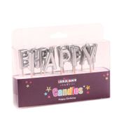 Metallic silver Candles