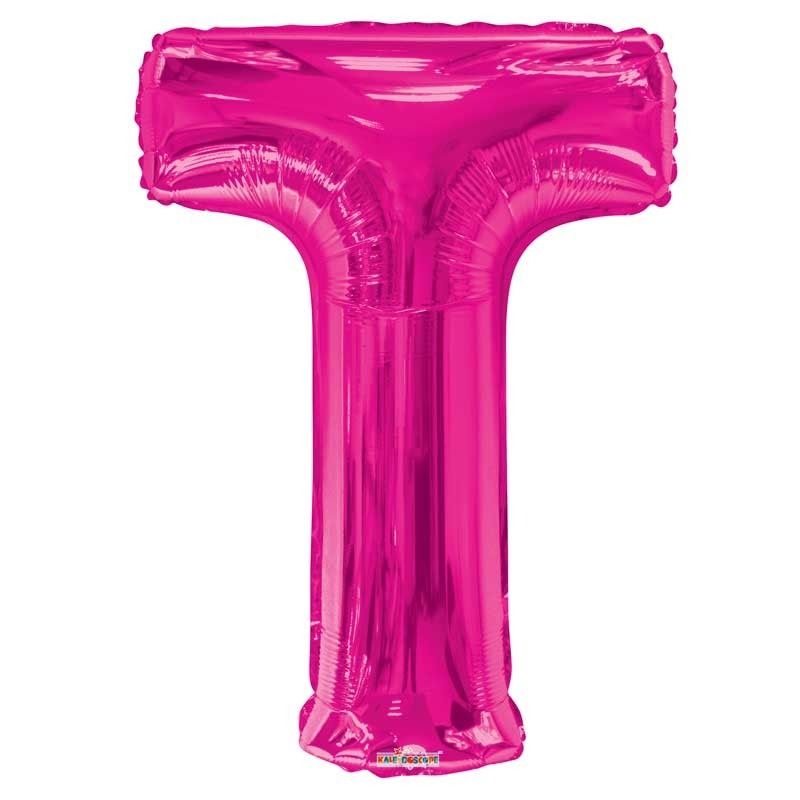 Letter Balloon - T - Pink (34 inch) | APAC