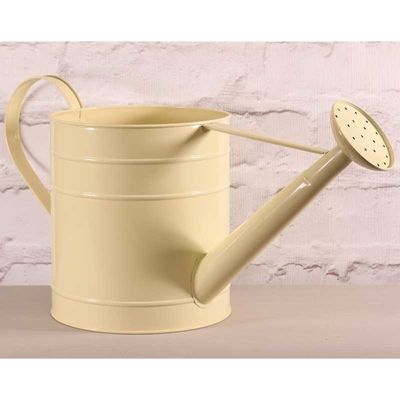 Large cream Watering Can  (17.2x18.3x16.8cm)