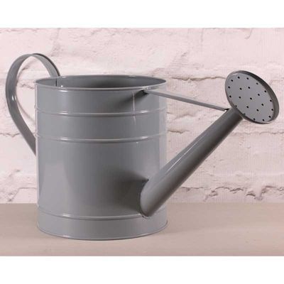 Large grey Watering Can  (17.2x18.3x16.8cm)