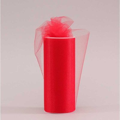 Red Tulle  (15cm x 23m)