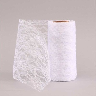 White Lace Mesh  (15cm x 10m)