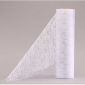 White Lace Mesh  (30cm x 10m)