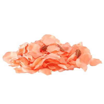 Peach Rose Petals in PVC Tub 