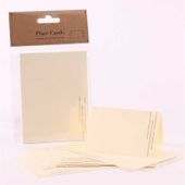 Ivory with Gold Glitter Place Cards x10 