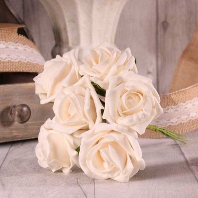 Foam Tea Rose X6 Ivory (12/120)