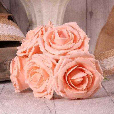 Foam Open Tea Rose X5 Soft Peach (12/120)