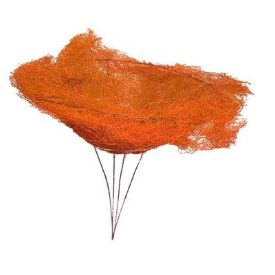 8"" Orange Sisal Flower Holder (25)