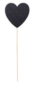 7.7cm Black Bamboo Heart Pick  (10/720)