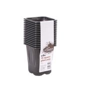 02976822  7cm Square Pots Black PK15