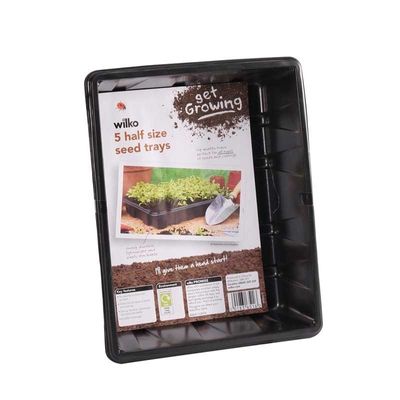 0183651 Half Seed Trays X 5 Bl