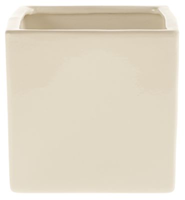 Shiny Cream Latina Pot (21cm x 21cm)