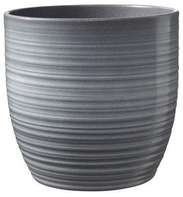 Bergamo Ceramic Pot Light Grey Glaze (21cm)