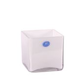 10X10X10Cm Glass Cube White (1/12)