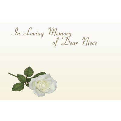 In Loving Memory - Dear Niece x50(12)