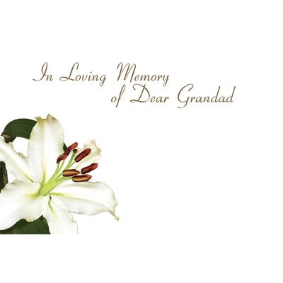 In Loving Memory - Dear Grandad x50(12)