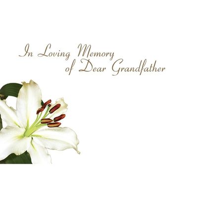 In Loving Memory - Dear Grandfather x50(12)