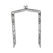 Exterior Scroll Arch (Brown/Black) (1)