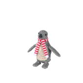 Small Grey/Cream Salim Penguin Planter W/Scarf