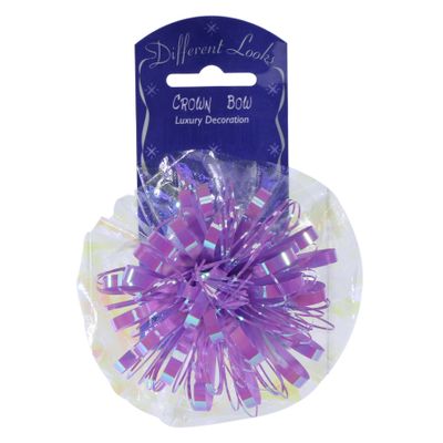 Iridescent Lilac Crown Bow (12cm)