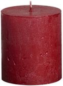 Bolsius Rustic Metallic Candle - Red (H80mm x Dia68mm)  (Burn Time : 30 hours)