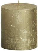 Bolsius Rustic Metallic Candle - Gold (H80mm x Dia68mm)  (Burn Time : 30 hours)