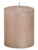 Bolsius Rustic Metallic Candle - Rose Gold (H80mm x Dia68mm)  (Burn Time : 30 ho