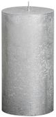 Bolsius Rustic Metallic Candle - Silver (130mm x Dia68mm)  (Burn Time : 48 hours