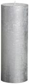 Bolsius Rustic Metallic Candle - Silver (190mm x Dia68mm)  (Burn Time : 65 hours