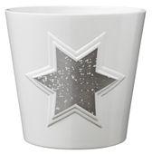 Magic Stars Ceramic Pot - Magic Silver 14x13cm