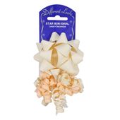 Ivory Grosgrain Star / Bow Swirl (Bow 11cm)