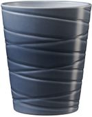 Singapur Ceramic Pot 13cm blue-gray high-gloss
