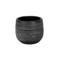 Amalfi Pot Black (12cm x 10cm)