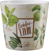 Dallas Herbs 14cm ceramic pot - herbal love