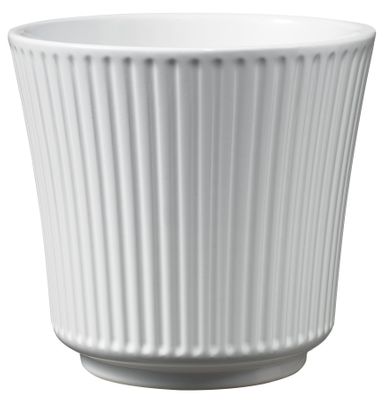 Delphi Ceramic Pot 17cm shiny white 