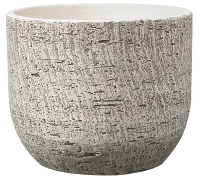 Portland Ceramic Pot bark optics (W22 x H22cm)