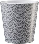 Dallas Tiles & Mosaic Ceramic Pot Mosaic Grey (W14 x H14cm)