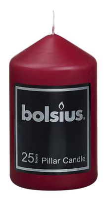 Bolsius Pillar candle Wine Red (100 mm x 60 mm)