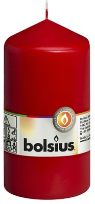 Bolsius Pillar Candle Red (130/70 mm)